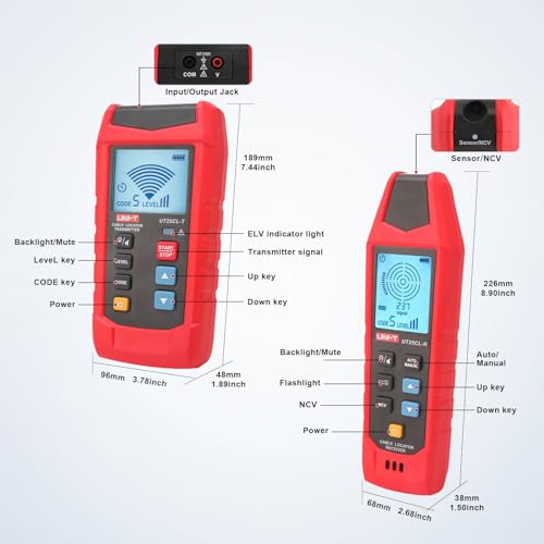 UNI-T AC/DC Advanced Circuit Tracer Breaker Finder Kit ...