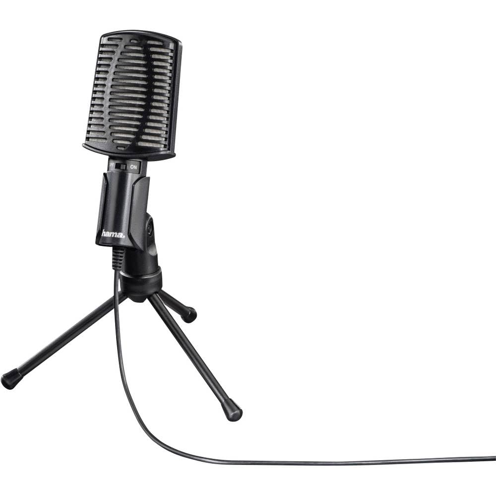 Hama Streaming-Mikrofon Allround USB Tisch-Mikrofon Set mit Standfuß