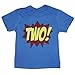 Happy Family Superhero Second Birthday Kids T-Shirt (2/3 T, Royal Blue)