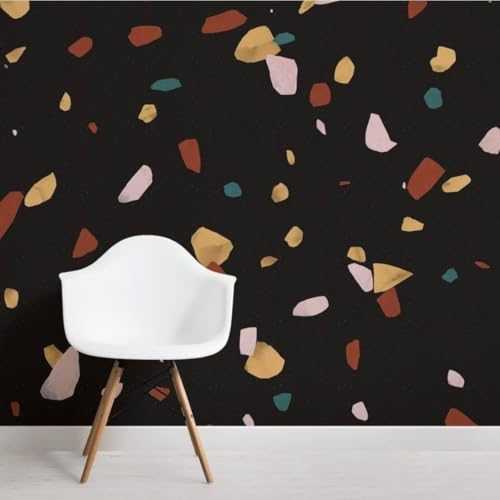 Image of KBR Self-Adhesive 3D PVC Wall Sticker - Waterproof & Oil-Resistant Kitchen Backsplash Wallpaper, Decorative Wall Covering for Home, Hotel, Bedroom, Living Room & Cafe (Black, 60cm x 200cm, 1 Piece)