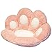 SIPERLARI Cojín de asiento de gato con diseño de pata de gato, cojín de felpa, suave y cálido para sofá de oficina, cojín de asiento de oficina, alfombrilla de gato para decoración del hogar (rosa)