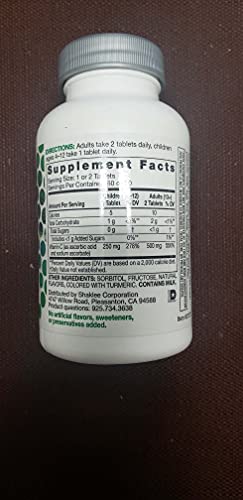 Shaklee Chewable Vita-C 250Mg (60 Tablets) #TOP1