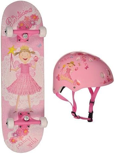 RazorX Skateboard and Helmet Combo (Pink, Small)