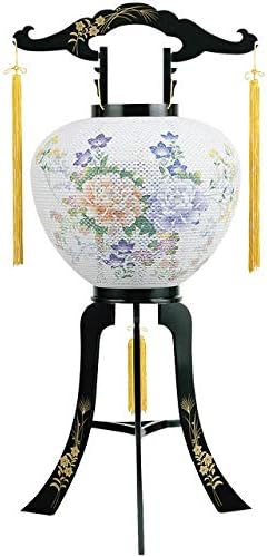 Amazon 置き提灯 盆提灯 ミニ コンパクト モダン 大内 回転兼用行灯 牡丹 紙張 レース 牡丹 Pc製 樹脂 回転灯 ミニお盆提灯 ちょうちん 電気コード式 お盆用品 仏具 仏壇 提灯 初盆 新盆 お盆 盆 旧盆 盆提灯 オンライン通販