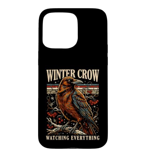 Watching Everything Winter Crow Raven �o�[�h�E�H�b�`���O �X�}�z�P�[�X iPhone 15 Pro Max �p