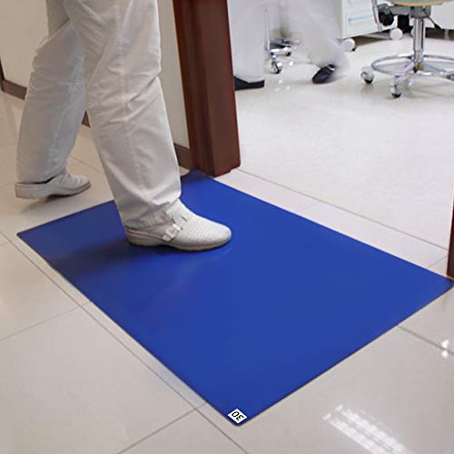 Yahea Sticky Mats Construction Adhesive Tacky Mats, Cleanroom For Shoes And Wheels For Dust And Dirt, Walk Off Mats Warehouse Hospital 60 Sheets 24×36Inch #TOP1