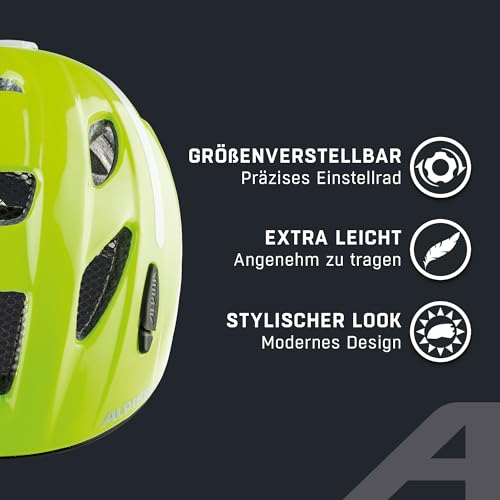 ALPINA XIMO Flash Kinderfahrradhelm, be Visible Gloss, 45-49 cm – Ansicht 3