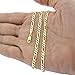 Nuragold 14k Real Yellow Gold Figaro Link 4.5mm Chain Bracelet (7