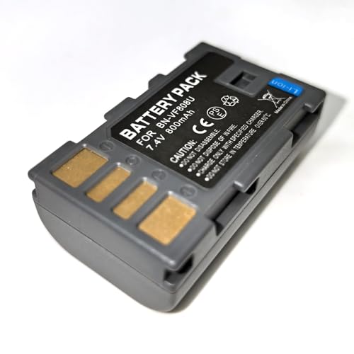 Replacement Battery for JVC BN-VF808 BN-VF808JP BN-VF808U BN-VF808US BN-VF808USM AA-VF8 AA-VF8KR AA-VF8US AA-VF8US AA-VF8USP GC-P100 GC-PX1 GC-PX10 GC-PX100 GC-YJ40 GR-D720 GR-D721 GR-D725 GR-D726