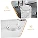 OSALADI 2pcs Stainless Steel Swing Trash Can Lids for 21.5-24cm Openings, Embedded Countertop Garbage Covers, Replacement Bin Flap Tops for Kitchen, Bathroom, and Home Use