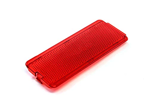 2 Premium Door Reflectors Interior Red Compatible With Ford (1999-2007 Superduty F250 F350 F450 F550 Super Duty & 2000-2005 Excursion) #TOP4