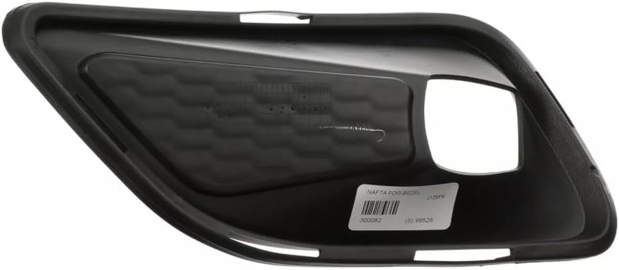 KarParts360 For Jeep Cherokee 2019 20 21 22 2023 Fog Light Bezel Passenger Side | Front | Black | Replacement For CH1039245 | 196743278049, 68287994AB
