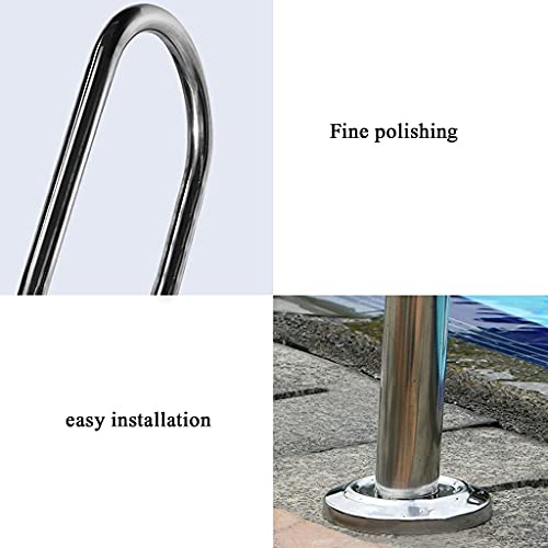 Escalera para piscina acero inoxidable 3 peldaños antideslizante miniatura 5