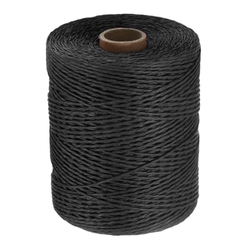 Cinta de rafia negra 2mm rollo de hilo de papel para proyectos de bricolaje 2