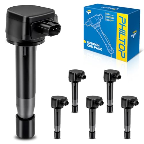 Image of PHILTOP UF603 Ignition coils Fits for Honda 2008-2017 Odyssey 3.5L, 2008-2012 Accord 3.5L, Acura 2009-2014 TL, 2010-2011 Accord Crosstour, 2012 Crosstour 3.5L, Acura 2009-2012 RL, 2010-2014 TSX 3.5L