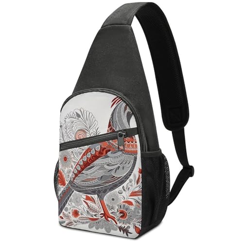 Bolso Sling para Hombre y Mujer con Estampado Floral
