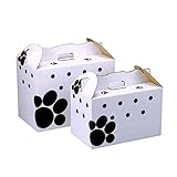 ペットボックス 白柄 Lサイズ ダンボール製キャリー (10枚セット)