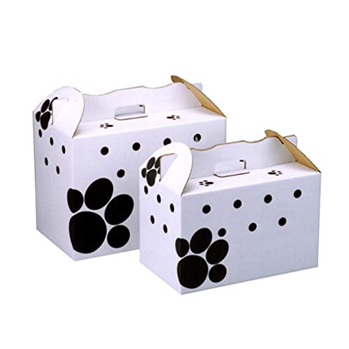 ペットボックス 白柄 Lサイズ ダンボール製キャリー (10枚セット) Amazon.co.jp: ペットボックス 茶無地 SSサイズ ダンボール製キャリー (10枚セット) : ペット