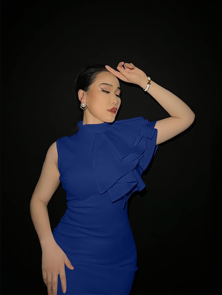 acler ramshaw draped satin midi dress Acler Online AU Golden Moss Satin Maxi Dress, AU6 US2