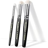 ドライブラシセット、ホビーモデル絵筆、3本ミニチュア筆セット、ドライブラシ用（ゲームズワークショップ、テーブルトップ、ウォーハンマー、DND向け）、ミニチュア塗装およびモデル用、絵の具 筆、天然ヤギ毛使用