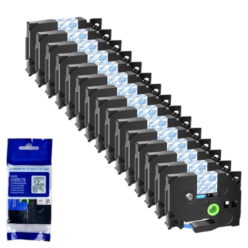 15pk 6/9/12/18/24mm TZE-231���̍������x���e�[�v���x���v�����^�[���f��TZE-241 335 131 TZ 631�ƌ݊���(Blue on clear)