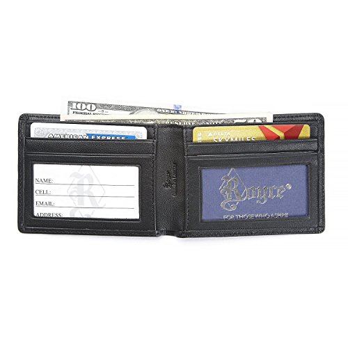 Royce Men's Rfid Blocking Bifold Credit Card Wallet, Black, One Size #TOP2
