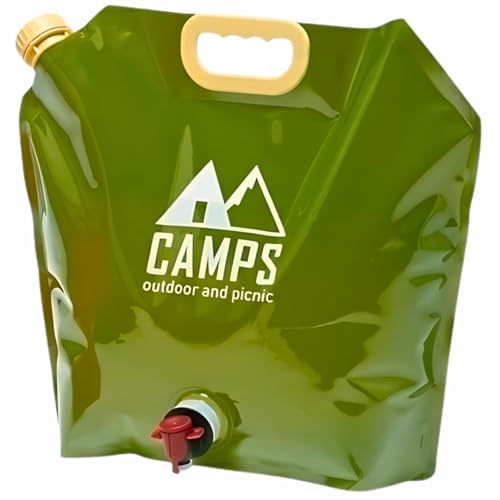 HOME-PRO VISIONS Collapsible Water Container Bag, BPA-Free, Portable, Foldable, 8 Liters/2.1 Gallons, Outdoor, Camping, Hiking, Weather Emergencies, Sports, Survival Kit