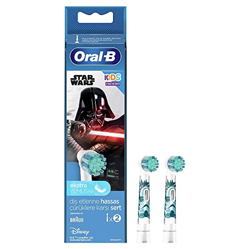 Oral-B Kids Cabezales de Recambio con Los Personajes de Star Wars, Pack de 2 Unidades (Stages Power)