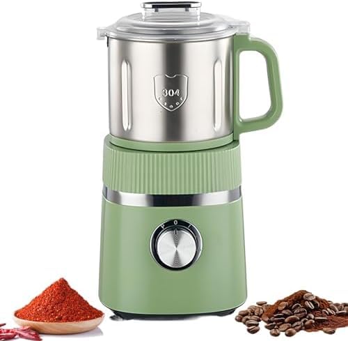 Dom i kuchnia, elektryczny młynek do kawy, przenośny blender do przypraw o mocy 500 W i pojemności 800 g, mielenie na sucho i mokro 26000 obr./min, 4-