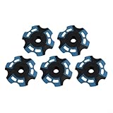 Gdfnmogo Having Mud 7 cm 7. Protector de diámetro azul naranja nieve para punta, 5 unidades, copo de nieve, terreno, senderismo, color azul