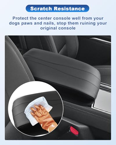 Image of CDEFG for 2024-2026 Chevy Traverse Center Console Cover for 2024 2025 2026 Chevrolet Traverse Accessories Armrest Cover Middle Console Pad Arm Rest Cushion Leather Cover