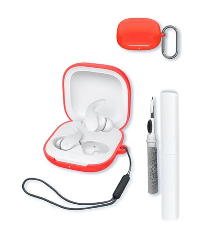 Beats Fit Pro True Wireless �m�C�Y�L�����Z�����O�C���z���p�P�[�X�A�\�t�g�v���e�N�V�����ABOVUGAC�V���R���P�[�X�J�o�[ �L�[�`�F�[��&�N���[�j���O�L�b�g&�X�g���b�v�t�� Beats Fit Pro-Red�p