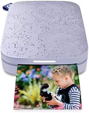 HP Sprocket Portable 2x3" Instant Photo Printer (Lilac) Print Pictures on Zink Sticky-Backed Paper from your iOS & Android Device.