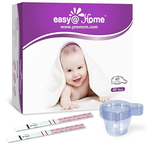 EasyHome Lot de 40 bandelettes de test de grossesse avec