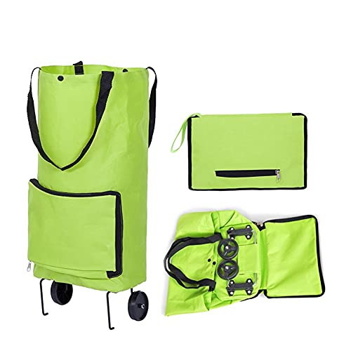 Carrello della spesa pieghevole ecologico - Carrello della spesa compatto portatile per verdure e alimenti - Leggero e facile da usare