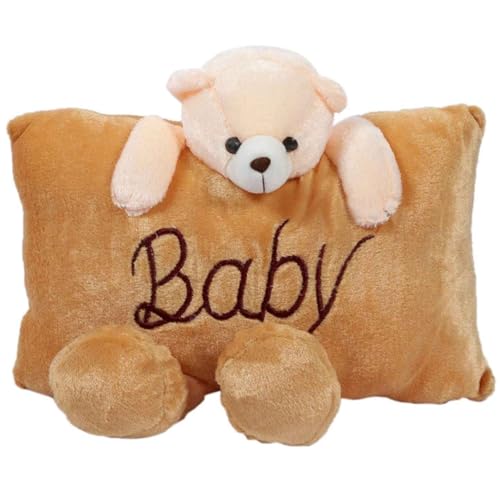 Image of DearJoy Cute Teddy Bear Pillow - Brown