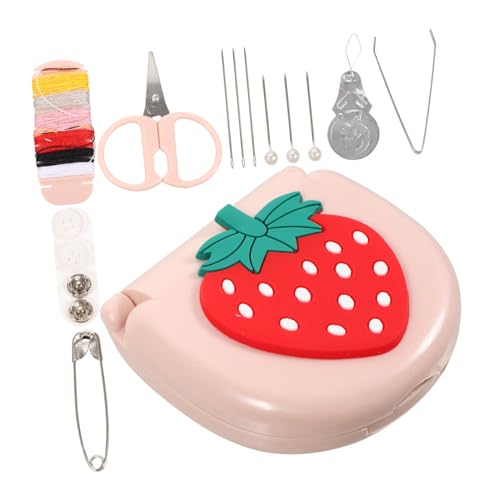 OSALADI 1 Juego Conjunto De Caja De Costura De Coser Conveniente Kit De Costura Suministros De Costura Bricolaje Pequeño Kit De Costura Kit De Costura De Viaje Kit Básico De Costura Cable