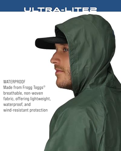 Image of FROGG TOGGS Men's Ultra-Lite2 Rain Suit, Waterproof Raincoat and Pant Set | 2-Piece Rainwear, Extremely Lightweight Packable Rain Jacket, Rain Pants Ideal for Hiking, Fishing, Motorcycling, Travel