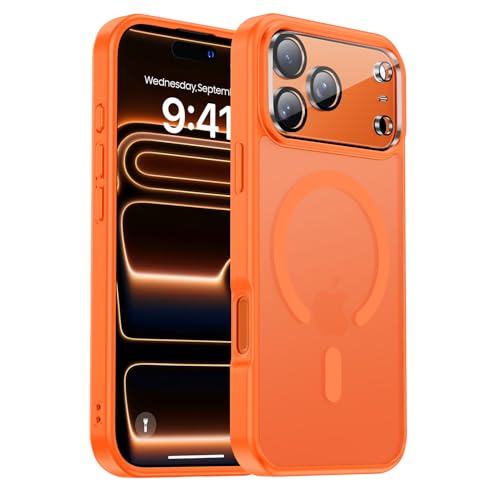 Yzoiko for iPhone 17 Pro Max Case, Magnetic & Shockproof, Orange by Yzoiko - Used condition - US$14.88
