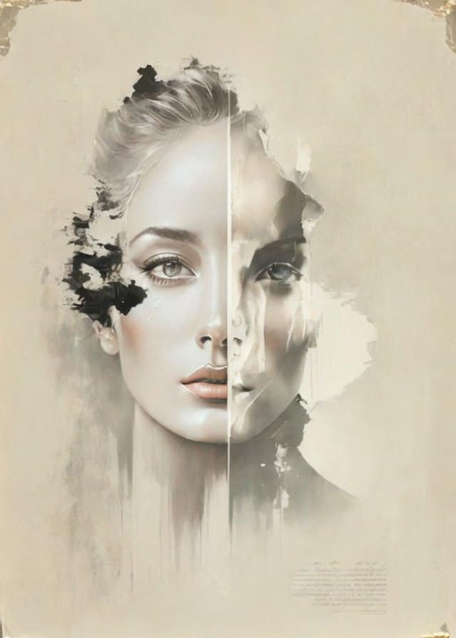 Toile murale rétro vintage grand format poster tableau belle fille