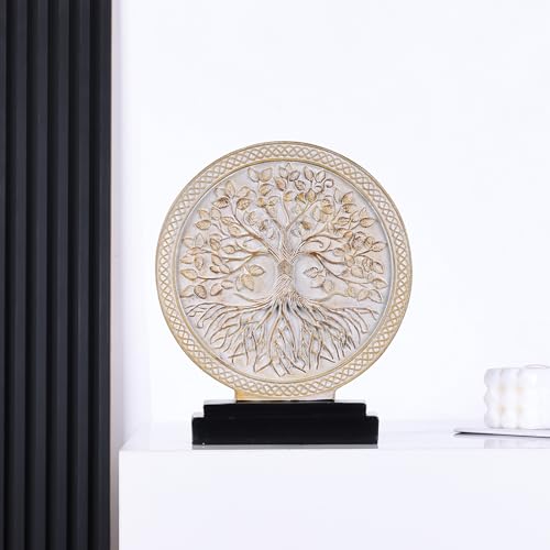 Estatua Decorativa Circular Árbol de la Vida de Resina miniatura 3