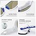 RIVBOS Polarized Sports Sunglasses Driving Sun Glasses Shades for Men Women for Cycling Baseball Running RB833-White&Blue