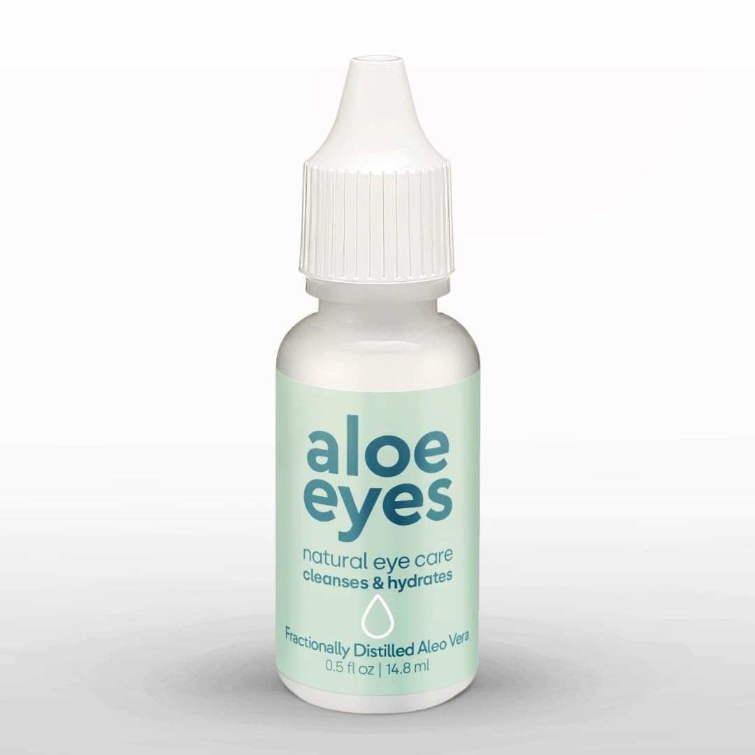 Aloe Eyes Drops - Preservative-Free Dry Eye Relief - Natural Eye Care - Alternative to Eye Wipes -