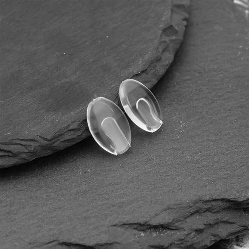 ECSiNG 10 Pairs Insert Nose Pads Glasses Nose Pads Replacement Part Silicone Eyeglass Nosepads Compatible with Silhouette Rimless Glasses Eyewear