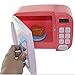 Christoy Microwave Kitchen Play Set with Light Sound for Kids with Pretend Fake Food and 6 Color DIY Play-Dough Clay Great for Toddlers 3 and Older Grils and Boys (Pink)