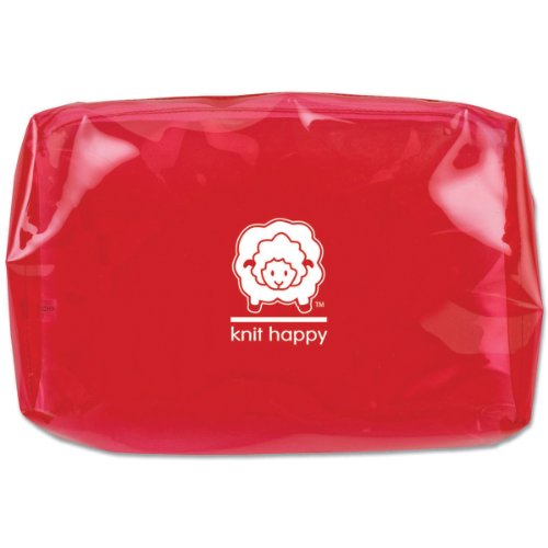 Knit Happy Accessory Sac, 6.5 x 8.5 pulg, Rojo miniatura 1