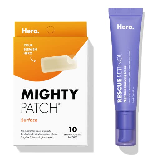 Hero Cosmetics Mighty Patch™ Surface Patch and Rescue Retinol Nig...