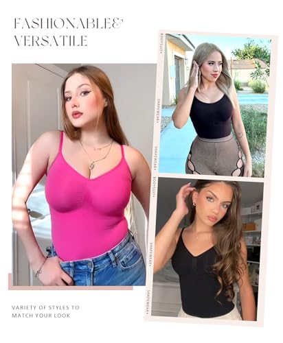 FeelinGirl Shapewear Bodysuit for Women Tummy Control Seamless Sculpting Full Body Shaper Snatched Waist Bodysuit4