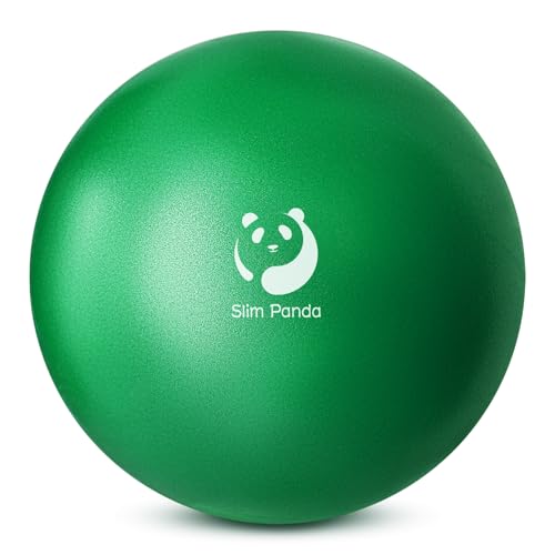 Slim Panda Gymnastikball Klein,23-25cm Pilates Ball mit Aufblasbarem Strohhalm,Soft Yoga Ball für Hause,Fitness,Balance Training