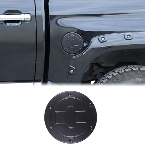 Aunginsy Car Gas Fuel Tank Cap Protect Cover Accessories Compatible with Toyota Tundra 2007-2021 Fuel Tank Door Cover Car Exterior Fuel Tank Cover Oil Gas Cap Door Cover Trim Frame Protect Accessories